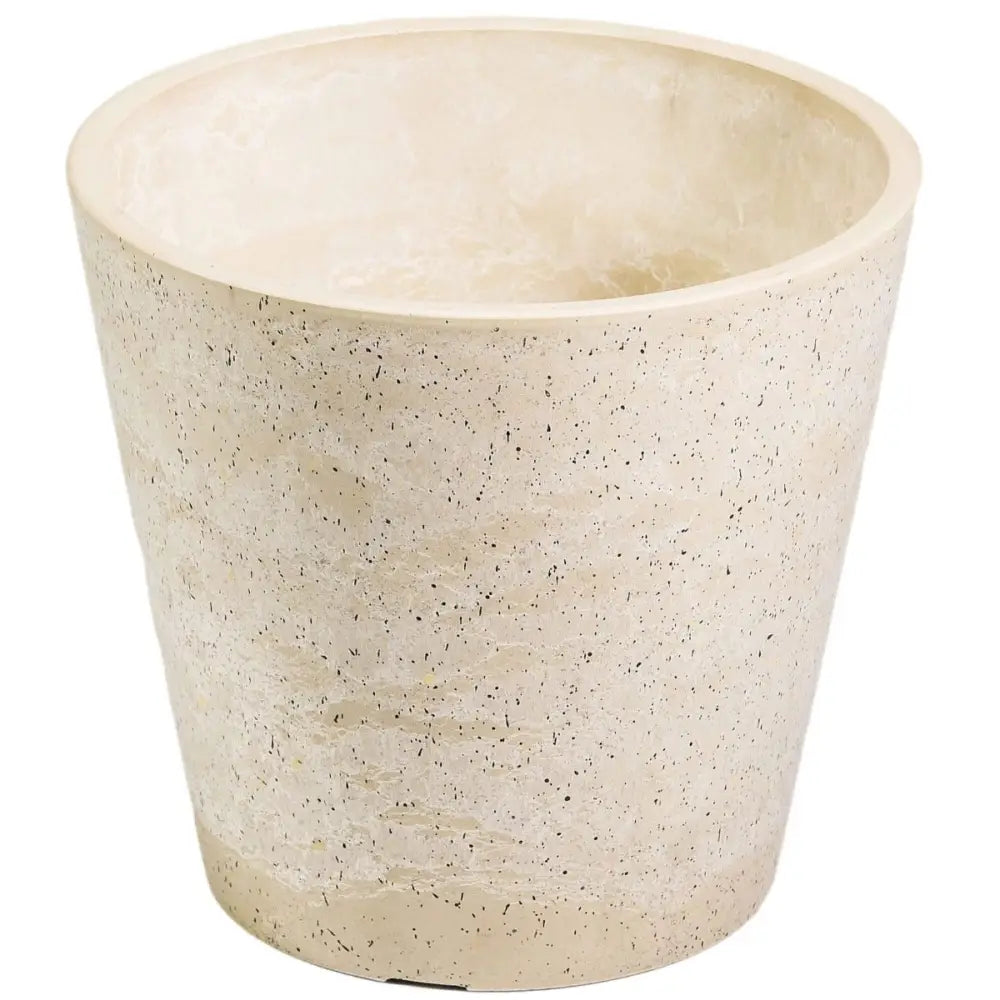 Imitation Stone (White / Cream) Pot 20cm - Home & Garden > Artificial Plants