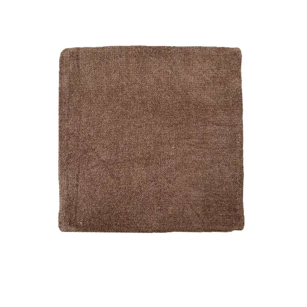 Brown square microfiber cleaning cloth for Impressions Australia Oxford Chenille Cushion Cover