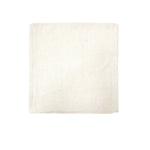 Plain white square napkin beside Impressions Australia Oxford Chenille Cushion Cover in Cream