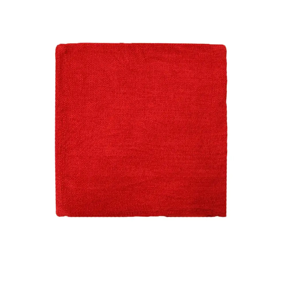 Red square cloth napkin from Impressions Australia Oxford Chenille Cushion Cover - Red