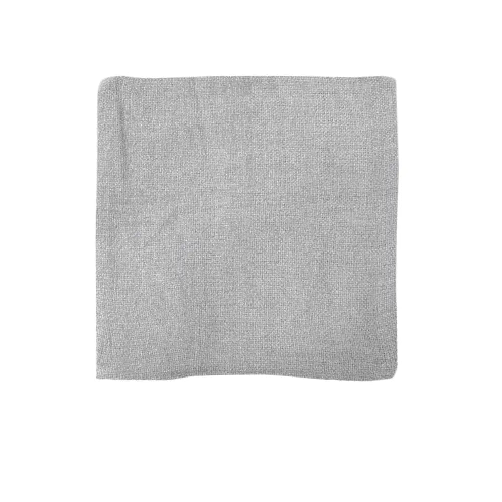 Light gray textured cloth napkin with Impressions Australia Oxford Chenille Cushion Cover