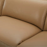 Inala 2 Seater Genuine Leather Sofa Lounge Electric Powered Recliner LHF Chaise Latte - Furniture > Sofas