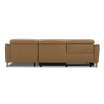 Inala 2 Seater Genuine Leather Sofa Lounge Electric Powered Recliner LHF Chaise Latte - Furniture > Sofas