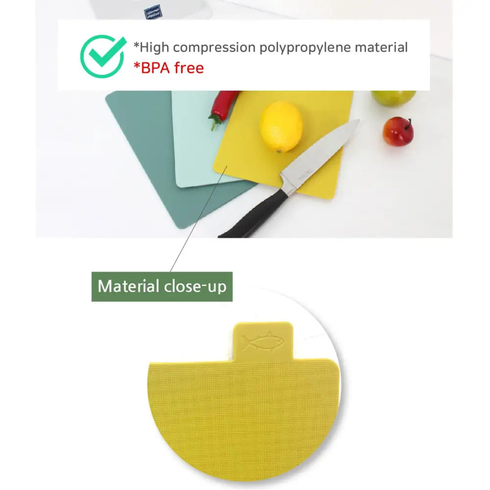 Index Cutting Board Set 3P with a Holder Kitchen Stand Fish Chopping Board - Home & Garden > Kitchenware