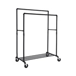 Industrial Pipe Clothes Rack Wheels 110Kg load - Home & Garden > Storage