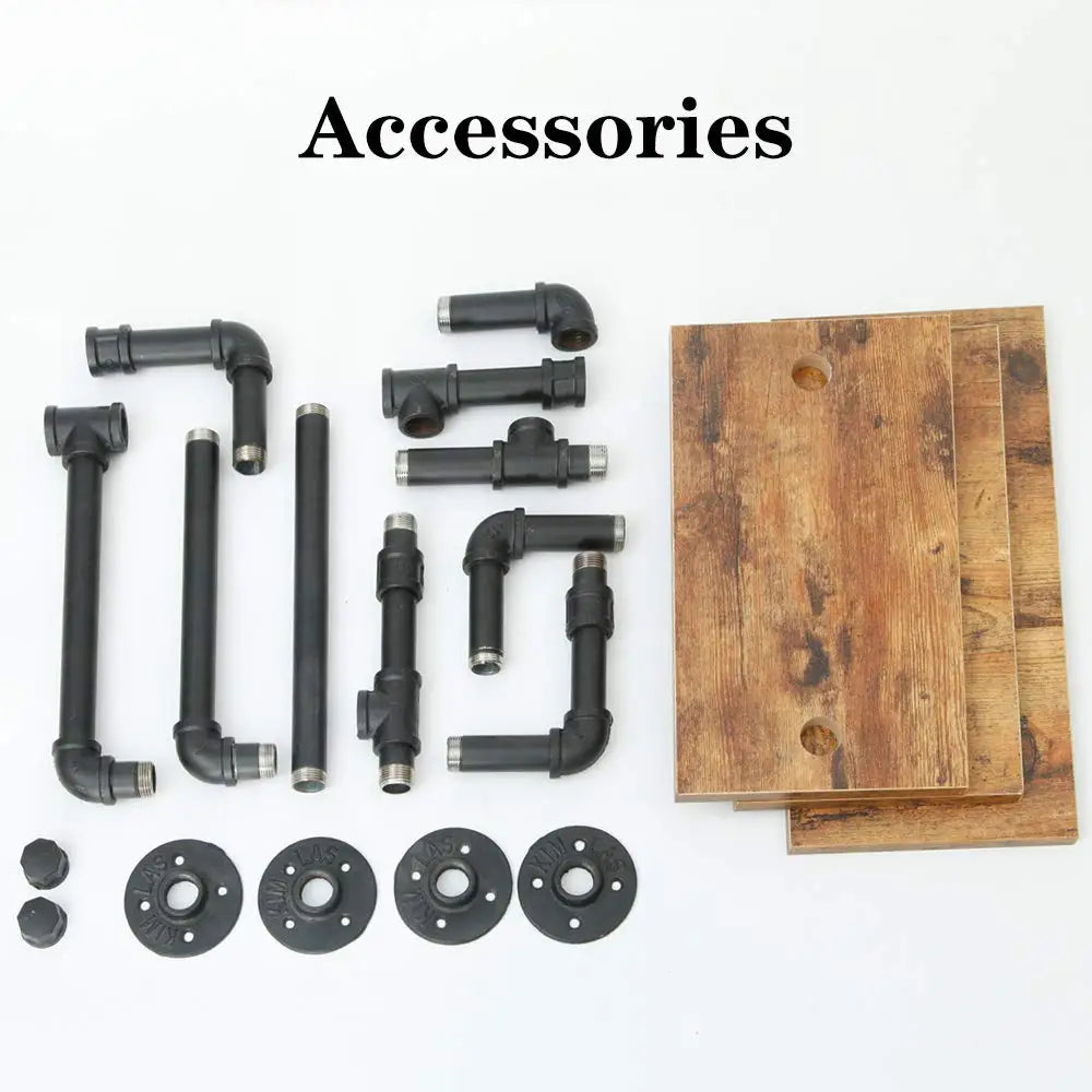 Industrial Pipe Shelving Pipe Shelves Wall Mounted Decor Floating Shelves Retro Rustic Shelf for Bar Kitchen Living