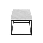 Industrial Style Marble Effect Rectangular Coffee Table - Furniture > Living Room > Coffee Tables