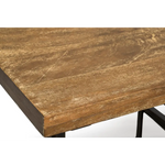 Industrial Style Wooden Bar Cart Drinks Trolley Station with Wine Bottle Rack - Furniture > Living Room