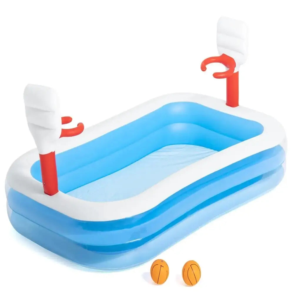 Inflatable Basketball Play Pool - 40in x 2.51m x 1.68m - Home & Garden > Pool & Accessories > Pool Toys & Inflatables