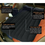 Inflatable Car Back Seat Mattress Portable Camping Travel Air Bed - Home & Garden > Inflatable Mattress