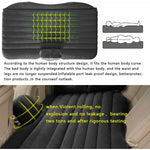 Inflatable Car Back Seat Mattress Portable Camping Travel Air Bed - Home & Garden > Inflatable Mattress