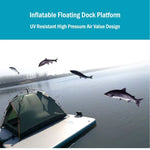 Inflatable Floating Fishing Dock Platform For Adults And Children - Standard Version - Home & Garden > Pool &