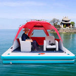 Inflatable Floating Fishing Dock Platform For Adults And Children - Plus Version - Home & Garden > Pool & Accessories >