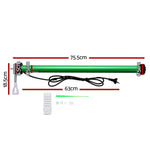 Instahut 230V Folding Arm Awning Replacement Motor with remote 40NM - Home & Garden > Shading