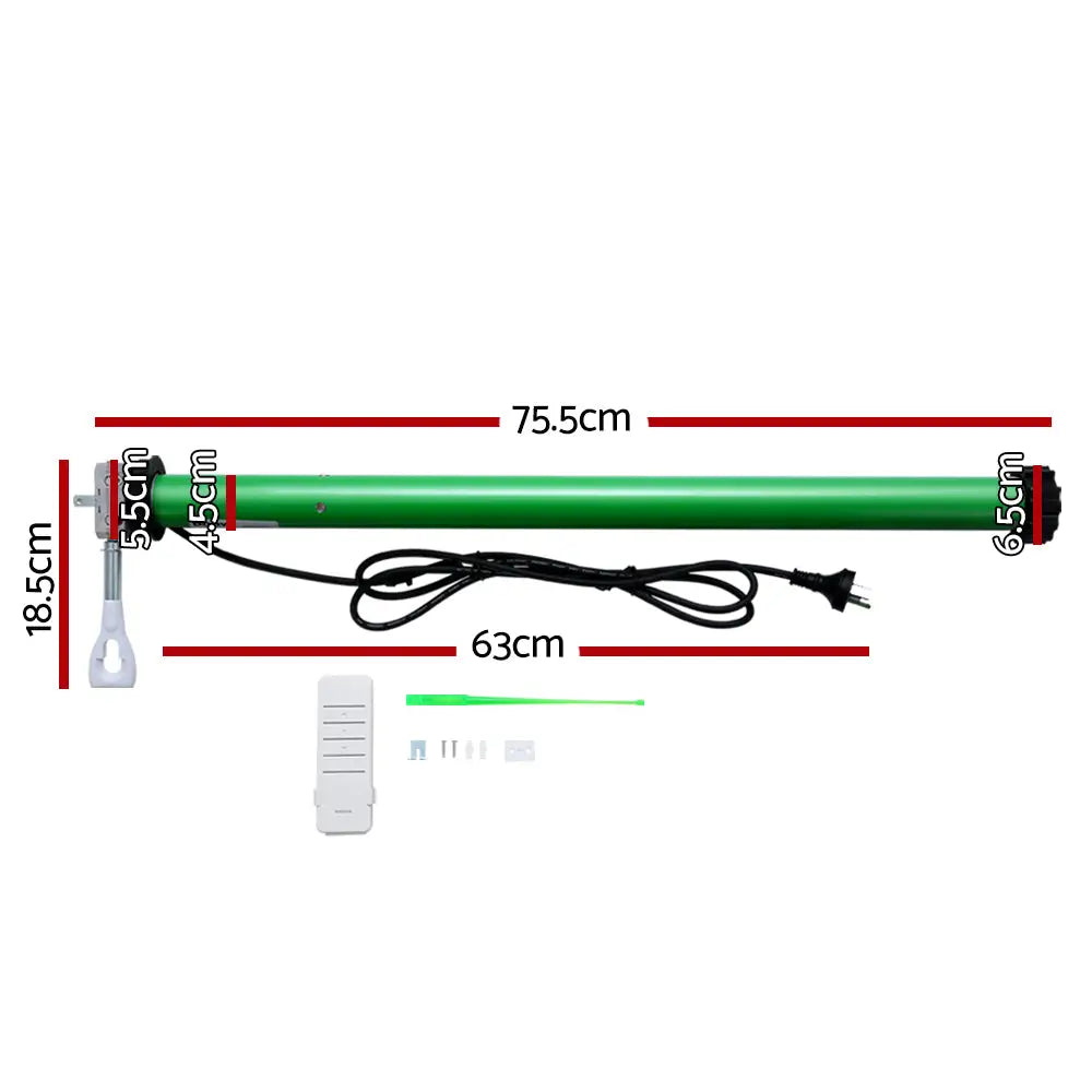 Instahut 230V Folding Arm Awning Replacement Motor with remote 40NM - Home & Garden > Shading