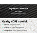 Instahut 30% Shade Cloth 3.66x30m Shadecloth Wide Heavy Duty Black - Home & Garden > Shading