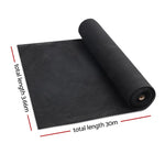 Instahut 30% Shade Cloth 3.66x30m Shadecloth Wide Heavy Duty Black - Home & Garden > Shading