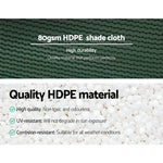 Instahut 30% Shade Cloth 3.66x30m Shadecloth Wide Heavy Duty Green - Home & Garden > Shading
