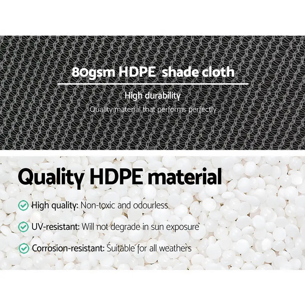 Instahut 30% Shade Cloth 3.66x30m Shadecloth Wide Heavy Duty White - Home & Garden > Shading