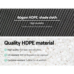 Instahut 30% Shade Cloth 3.66x30m Shadecloth Wide Heavy Duty White - Home & Garden > Shading