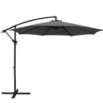 Instahut 3m Outdoor Umbrella Cantilever Beach Garden Patio Charcoal - Furniture > Outdoor > Outdoor Sofas & Lounge Sets