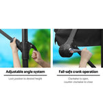 Instahut 3m Outdoor Umbrella Cantilever Garden Beach Patio Black - Home & Garden > Shading > Umbrellas & Sunshades