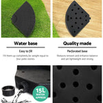 Instahut 3m Outdoor Umbrella w/Base Cantilever Beach Garden Patio Navy - Home & Garden > Shading > Umbrellas & Sunshades