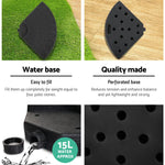 Instahut 3m Outdoor Umbrella w/Base Cantilever Beach Garden Patio Grey - Home & Garden > Shading > Umbrellas & Sunshades