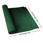 Instahut 50% Shade Cloth 1.83x50m Shadecloth Sail Heavy Duty Green - Home & Garden > Shading