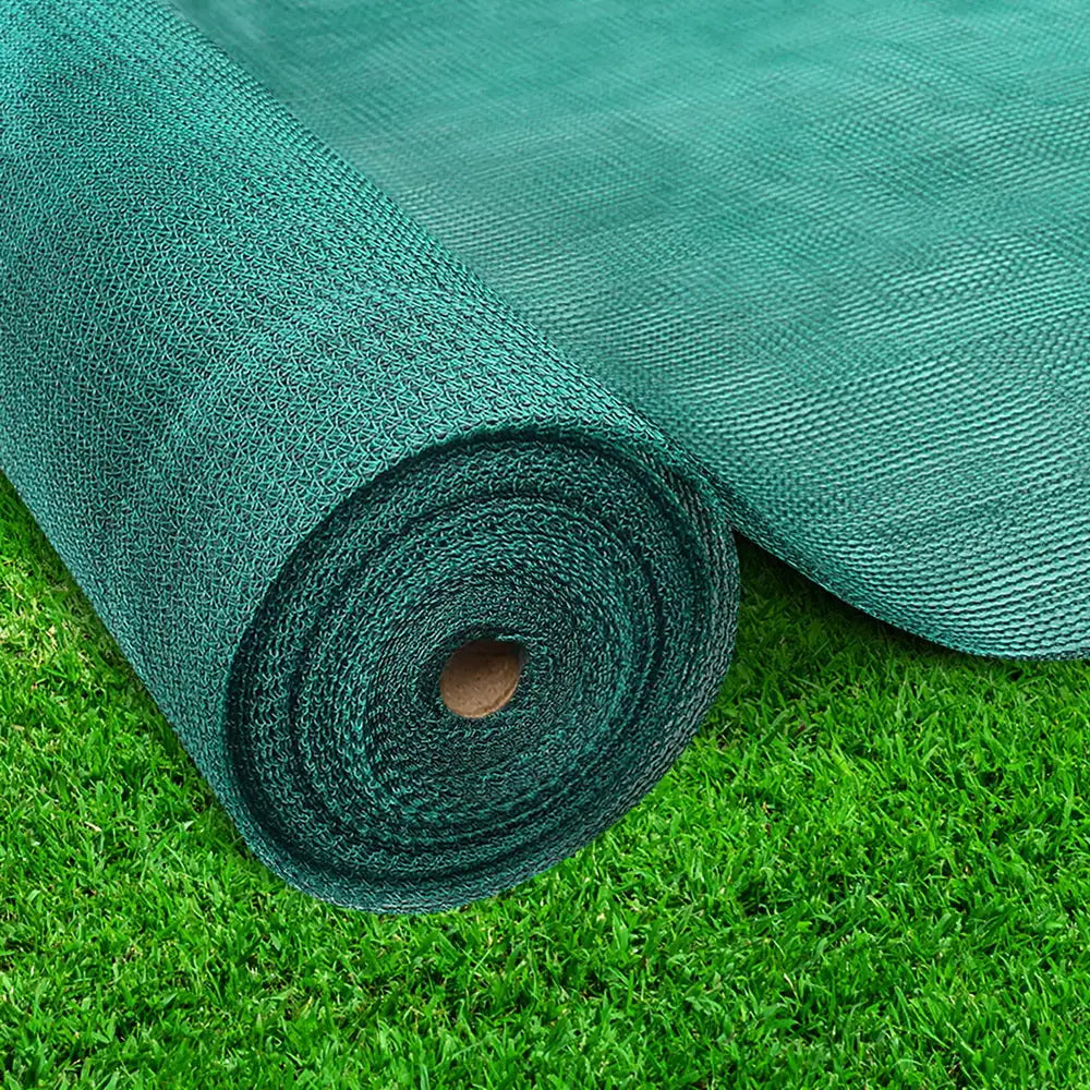 Instahut 50% Shade Cloth 3.66x10m Shadecloth Wide Heavy Duty Green - Home & Garden > Shading