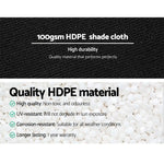 Instahut 50% Shade Cloth 3.66x20m Shadecloth Sail Heavy Duty Black - Home & Garden > Shading > Umbrellas & Sunshades