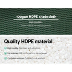 Instahut 50% Shade Cloth 3.66x30m Shadecloth Wide Heavy Duty Green - Home & Garden > Shading