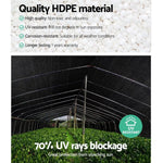 Instahut 70% Shade Cloth 1.83x50m Shadecloth Sail Heavy Duty Black - Home & Garden > Shading