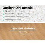 Instahut 70% Shade Cloth 3.66x10m Shadecloth Sail Heavy Duty Beige - Home & Garden > Shading