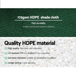 Instahut 70% Shade Cloth 3.66x20m Shadecloth Sail Heavy Duty Green - Home & Garden > Shading