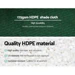 Instahut 70% Shade Cloth 3.66x30m Shadecloth Sail Heavy Duty Green - Home & Garden > Shading