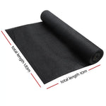 Instahut 90% Shade Cloth 1.83x10m Shadecloth Sail Heavy Duty Black - Home & Garden > Shading