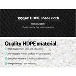 Instahut 90% Shade Cloth 1.83x10m Shadecloth Sail Heavy Duty Black - Home & Garden > Shading