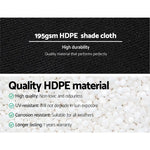 Instahut 90% Shade Cloth 1.83x20m Shadecloth Sail Heavy Duty Black - Home & Garden > Shading > Umbrellas & Sunshades
