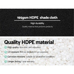 Instahut 90% Shade Cloth 3.66x20m Shadecloth Sail Heavy Duty Black - Home & Garden > Shading
