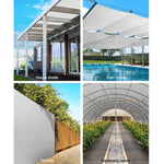 Instahut 90% Shade Cloth 3.66x30m Shadecloth Wide Heavy Duty White - Home & Garden > Shading