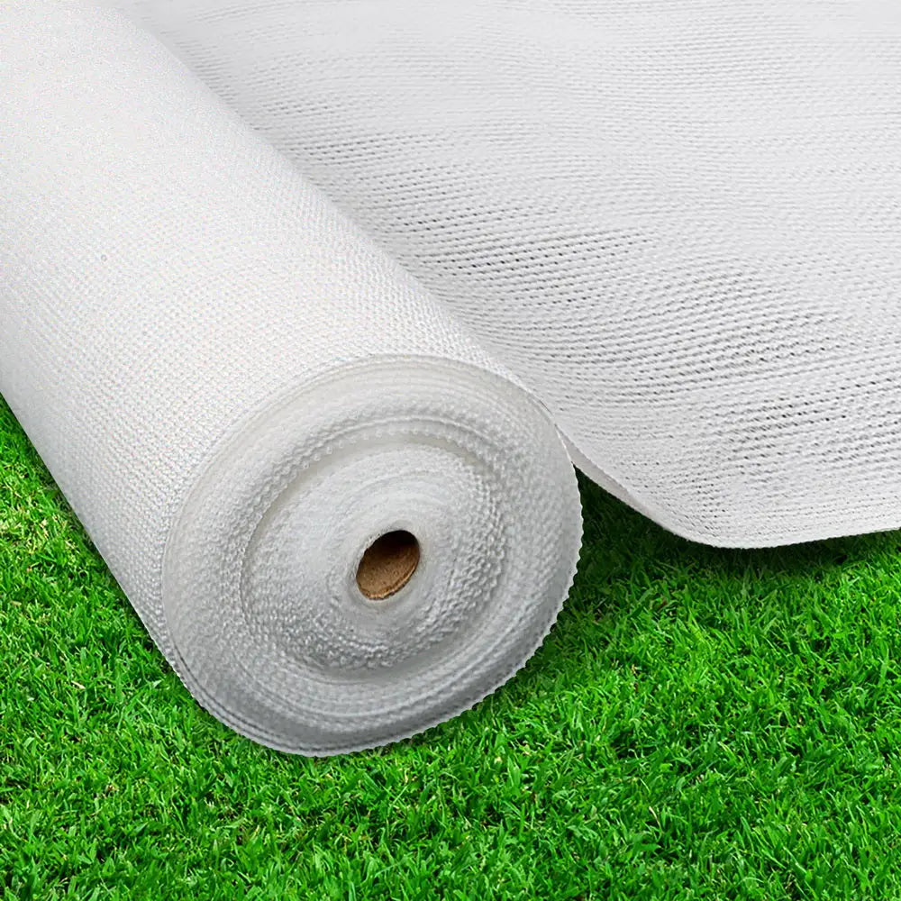 Instahut 90% Shade Cloth 3.66x30m Shadecloth Wide Heavy Duty White - Home & Garden > Shading
