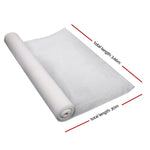 Instahut 90% Shade Cloth 3.66x30m Shadecloth Wide Heavy Duty White - Home & Garden > Shading