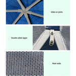Instahut Gazebo?2x2m Marquee Wedding Party Tent Outdoor Camping Mesh Wall Canopy Shade Gazebos Navy - Home & Garden >