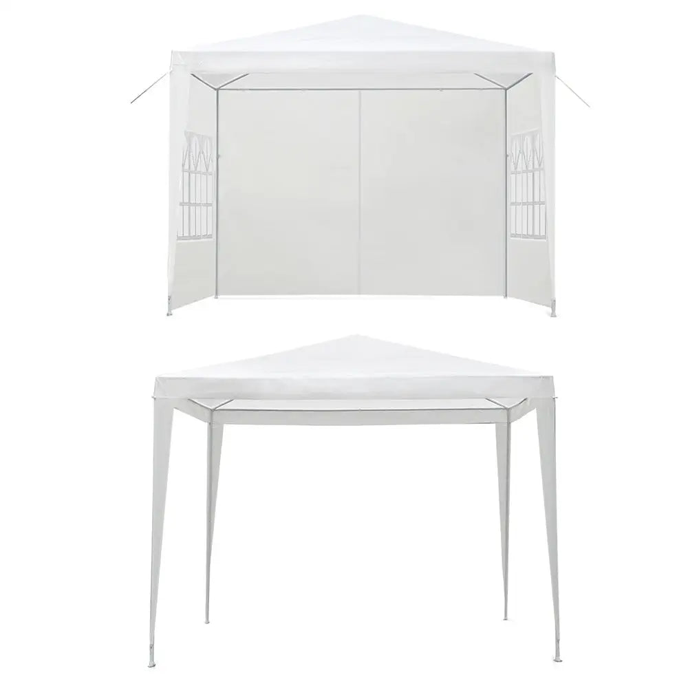 Instahut Gazebo 3x3m Marquee Wedding Party Tent Outdoor Camping Side Wall Canopy Window Panel White - Home & Garden >