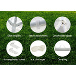 Instahut Gazebo 3x3m Marquee Wedding Party Tent Outdoor Camping Side Wall Canopy Window Panel White - Home & Garden >