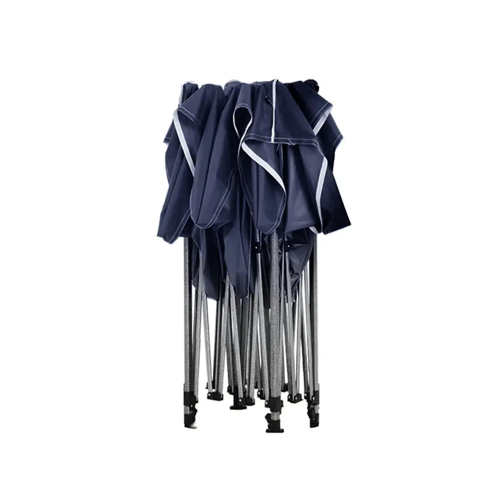 Instahut Gazebo 3x4.5 Pop Up Marquee Folding Tent Wedding Gazebos Camping Outdoor Shade Canopy Navy - Home & Garden >