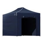 Instahut Gazebo 3x4.5 Pop Up Marquee Folding Tent Wedding Gazebos Camping Outdoor Shade Canopy Navy - Home & Garden >