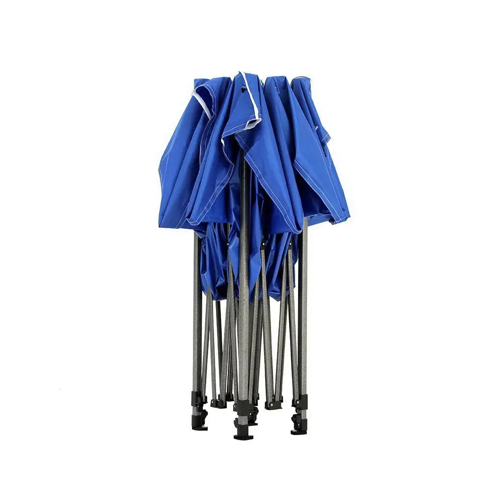 Instahut Gazebo 3x6 Pop Up Marquee Folding Tent Wedding Gazebos Camping Outdoor Shade Canopy Blue - Home & Garden >