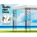 Instahut Gazebo 4x3m Marquee Outdoor Wedding Party Event Tent Home Iron Art Shade White - Home & Garden > Shading